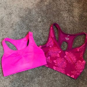 Two sports bras